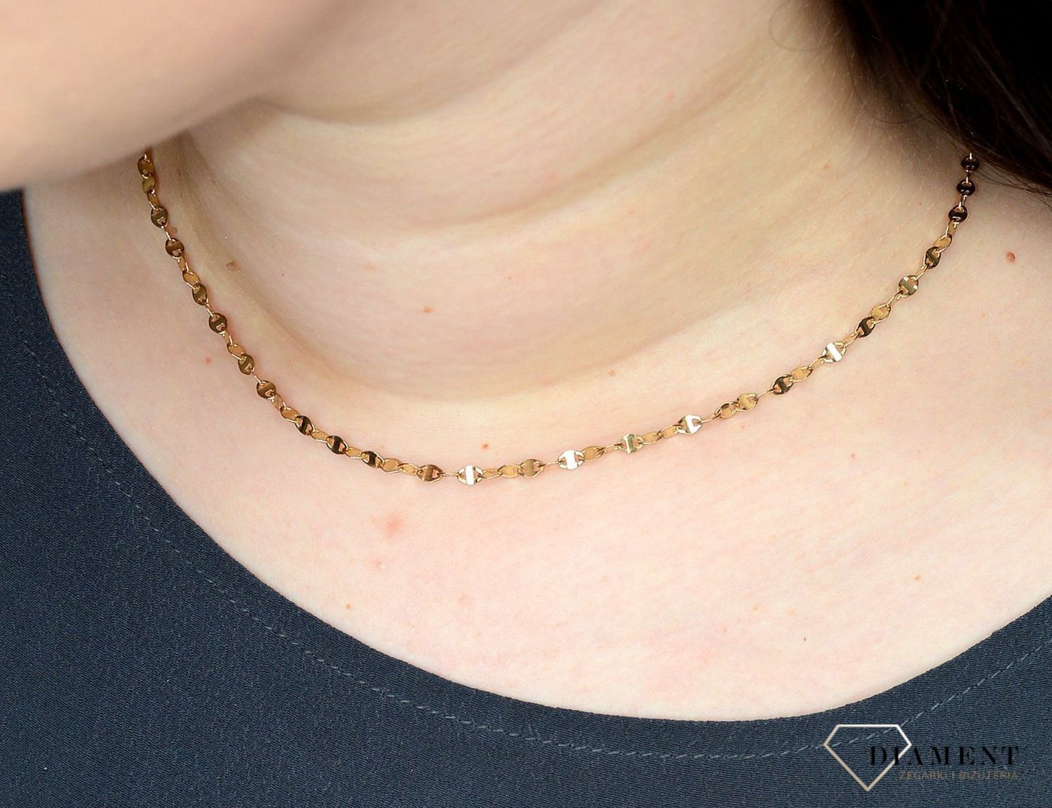 Złoty łańcuszek 333 o szerokości 3 mm DIA-LAN-3160-333 3mm (1).jpg